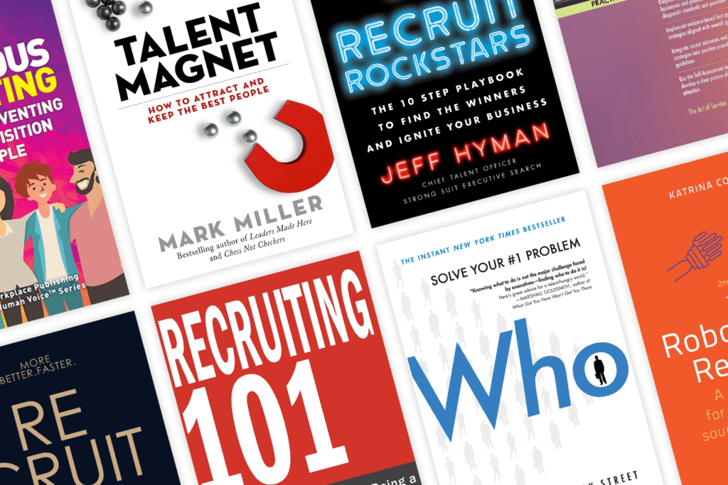 Covers of top books for recruiters